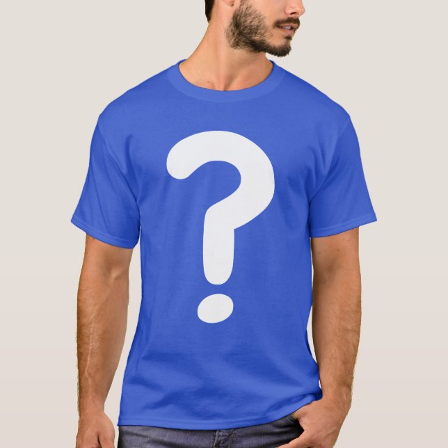 Large Question Mark Game Costume Shirt (Front)
