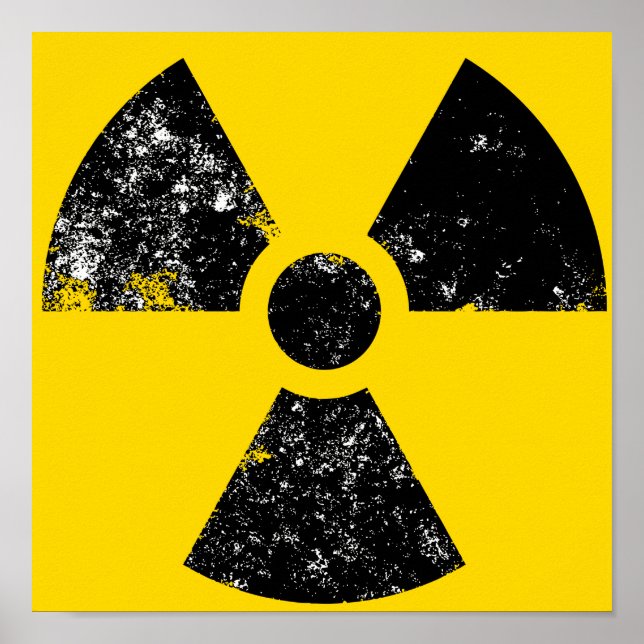 large radiation icon poster (Front)