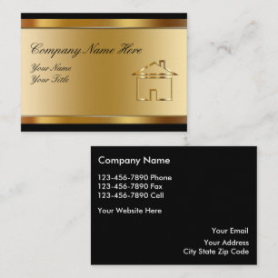 Large Real Estate Business Cards