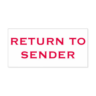 Large Red Return to Sender Self-inking Stamp