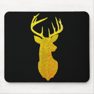 Large Reindeer Antlers - Merry Christmas Mouse Pad