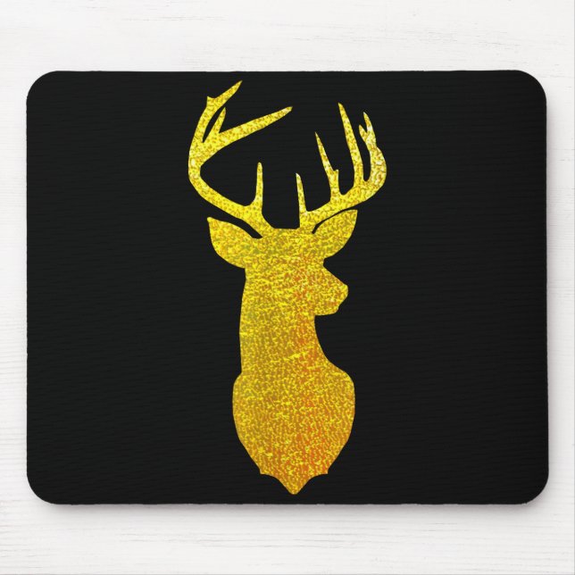 Large Reindeer Antlers - Merry Christmas  Mouse Pad (Front)