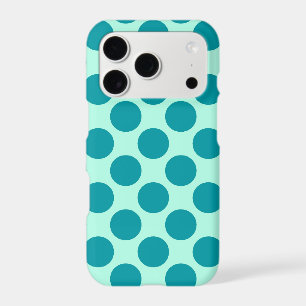 Large retro dots - aqua and turquoise