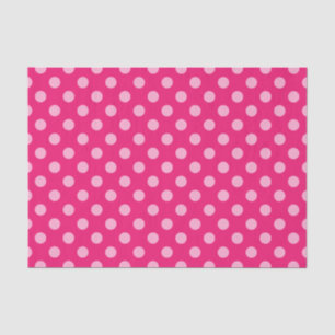 Large Retro Dots, Fuchsia and Pastel Pink Tissue Paper