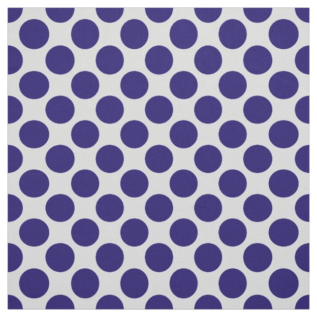 Large retro dots - grey / grey and navy fabric (Swatch)