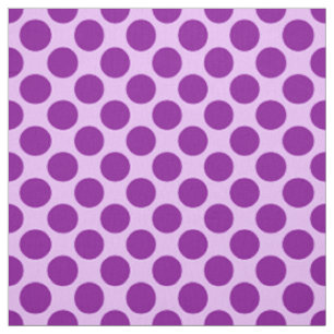 Large retro dots - purple and orchid fabric