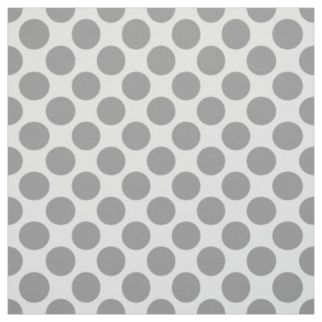 Large retro dots - shades of grey / grey fabric (Swatch)