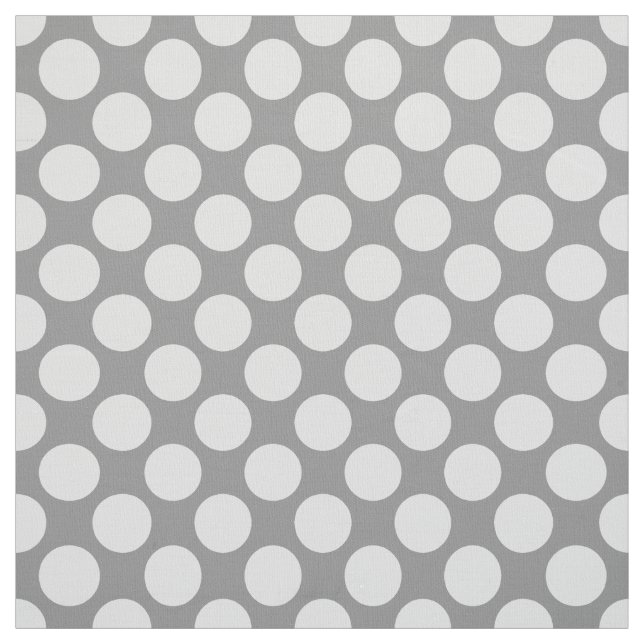 Large retro dots - shades of grey / grey fabric (Swatch)