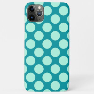 Large retro dots - turquoise and aqua Case-Mate iPhone case