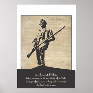 Large Revolutionary Minuteman Poster