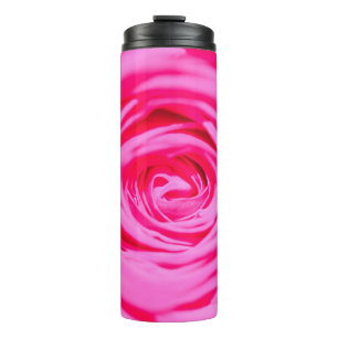 large rose Bud close-up, with blur effect backgrou Thermal Tumbler