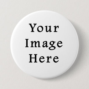 Large Round Button Pin - Customised Template Blank