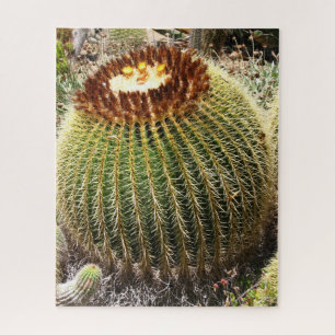 Large Round Prickly Cactus Jigsaw Puzzle