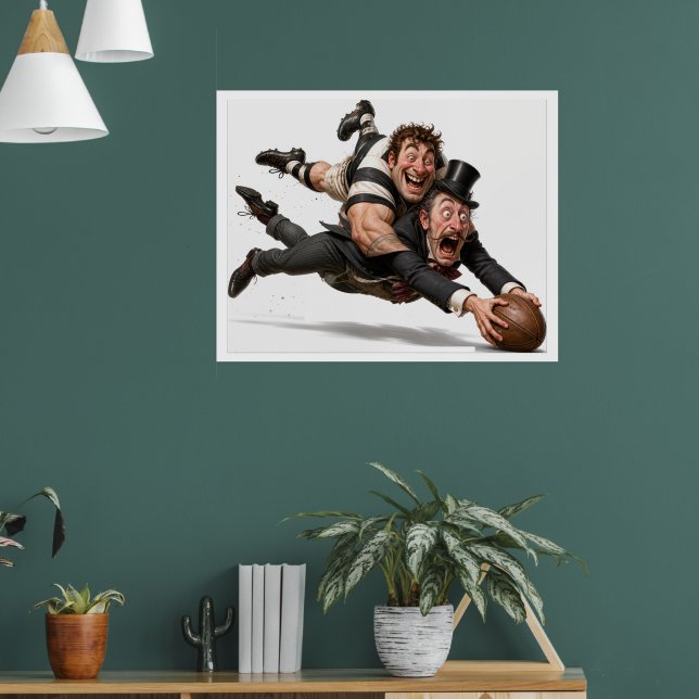 Large Rugby Gentlemen Poster (Living Room 1)