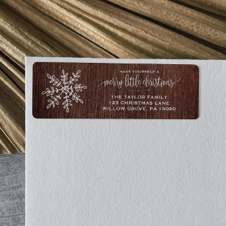 Large Rustic Snowflake Christmas