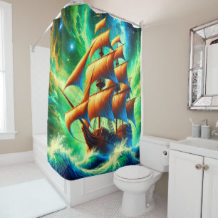 Large Sailboat Shower Curtain
