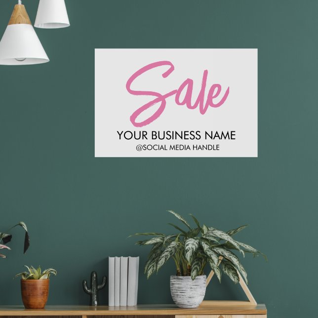 Large Sale Sign Business Name for Retail Stores (Living Room 1)