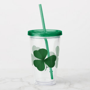 Large Shamrock Acrylic Tumbler