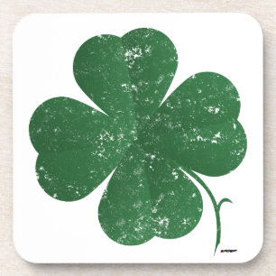 Large Shamrock - vintage style Coaster