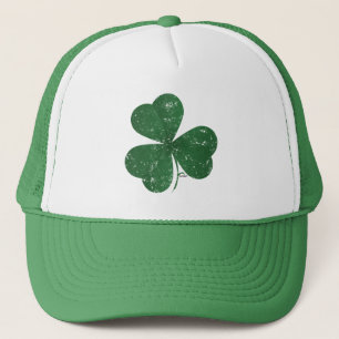 Large Shamrock Vintage Trucker Hat