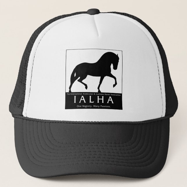 Large Silhouette Logo Trucker Hat (Front)