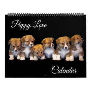 Large Size Puppy Love Calendar