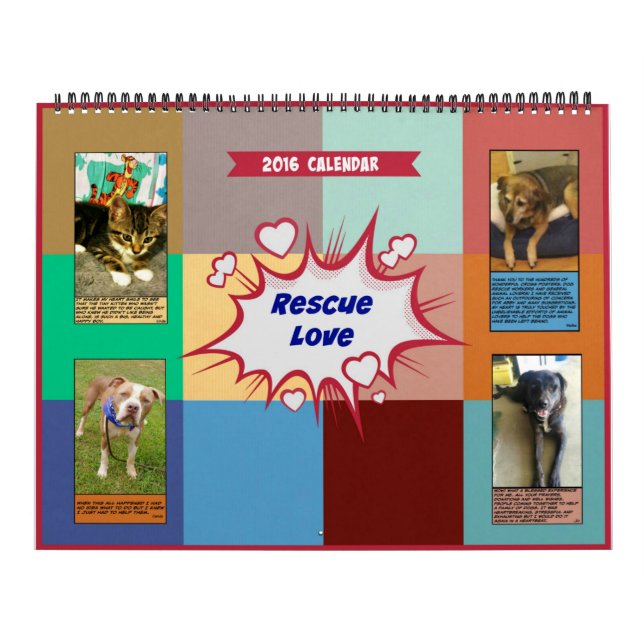 Large size Rescue Love 2016 Calendar (Cover)