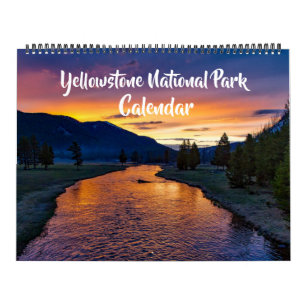 Large Size Yellowstone Park Calendar