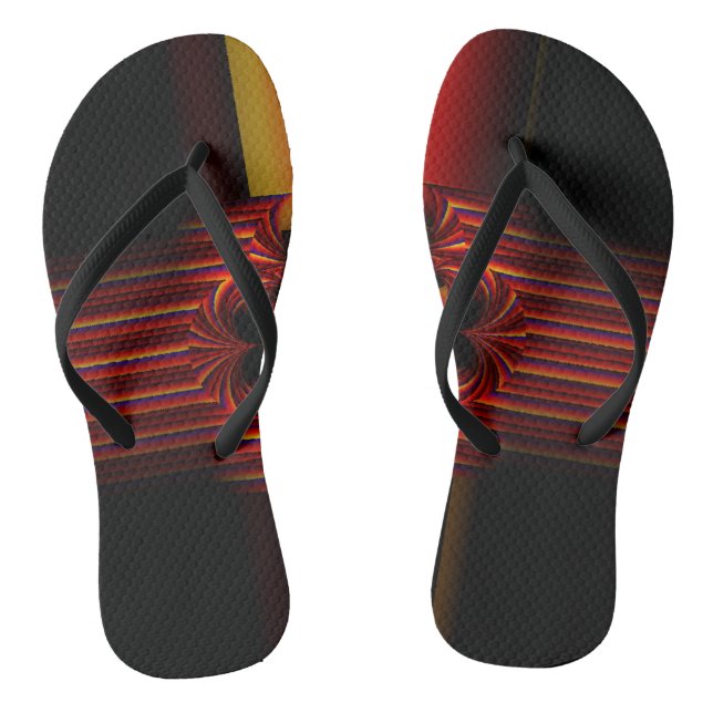 Large Small Stripes With Bow Jandals (Footbed)