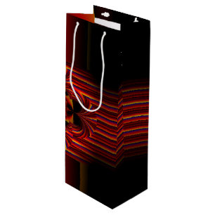 Large Small Stripes With Bow Wine Gift Bag