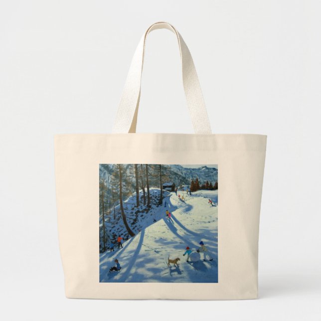 Large Snowball Zermatt Large Tote Bag (Front)
