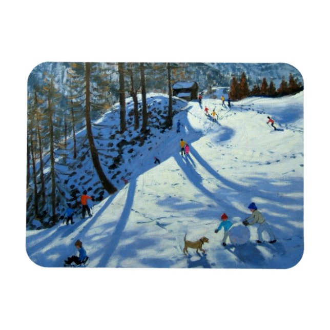 Large Snowball Zermatt Magnet (Horizontal)