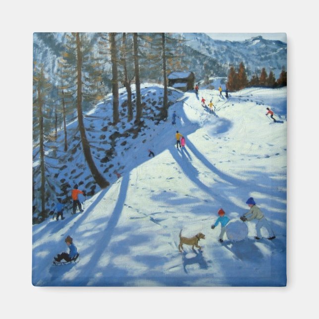 Large Snowball Zermatt Magnet (Front)