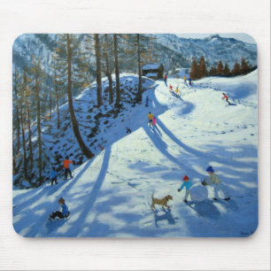 Large Snowball Zermatt Mouse Pad