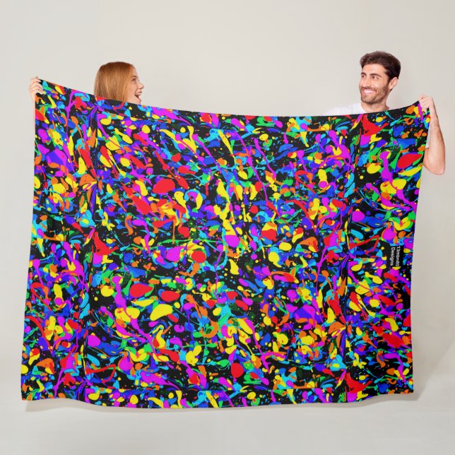Large Splatter - Fleece Blanket (In Situ)