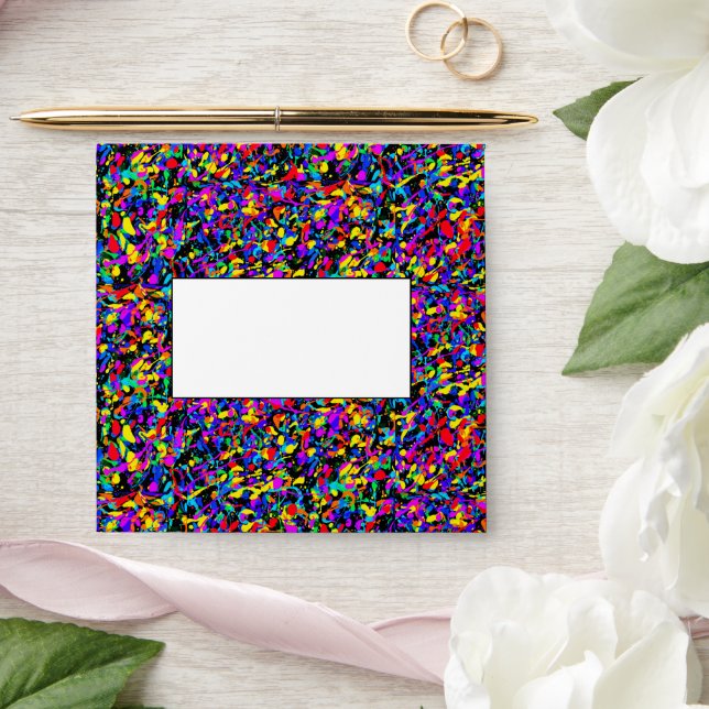 Large Splatter - Square Envelope (Wedding)