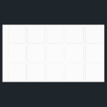 Large Square Adhesive / Waterproof Label<br><div class="desc">Create Your Own white solid Custom Supplies,  minimalist style which can be easily updated with your Photo and text. If you need any help personalising this product,  please contact me using the message button below and I will be happy to help.</div>