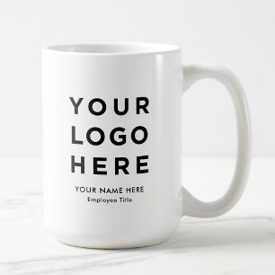 Large Staff Employee Mug Custom Name Company Logo