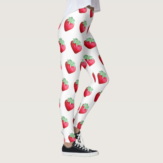 Large Strawberries Leggings (Right)