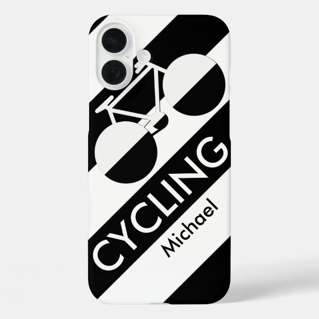 large stripes & graphic-bicycle Case-Mate iPhone case (Back)