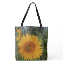 Large Sunflower Canvas Bag