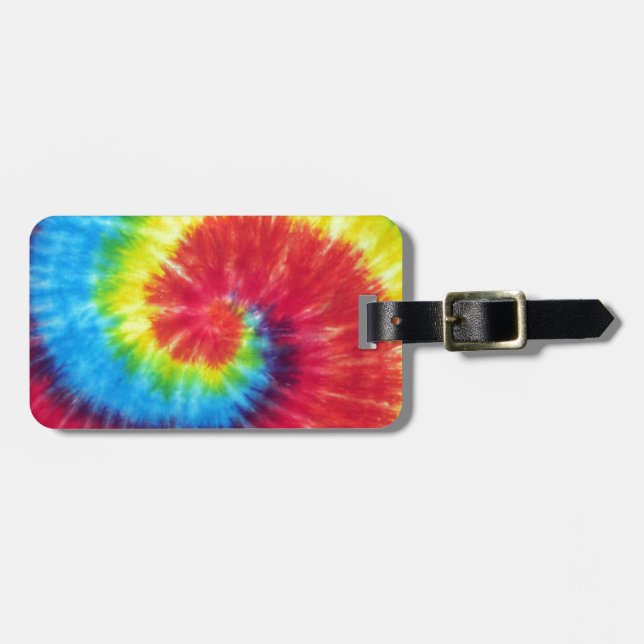 Large Swirl Luggage Tag (Front Horizontal)