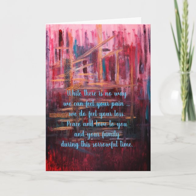Large Sympathy card by dalDesignNZ (Front)