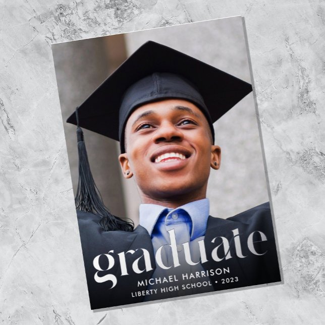 Large Type Photo Graduation Foil Announcement (Creator Uploaded)
