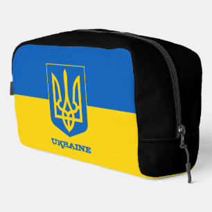 Large Ukraine bag, Ukrainian flag, Tryzub Dopp Kit