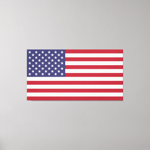 Large United States of America Flag Canvas Print