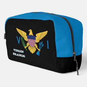 Large V Islands bag, fashion, Virgin Islands flag Dopp Kit