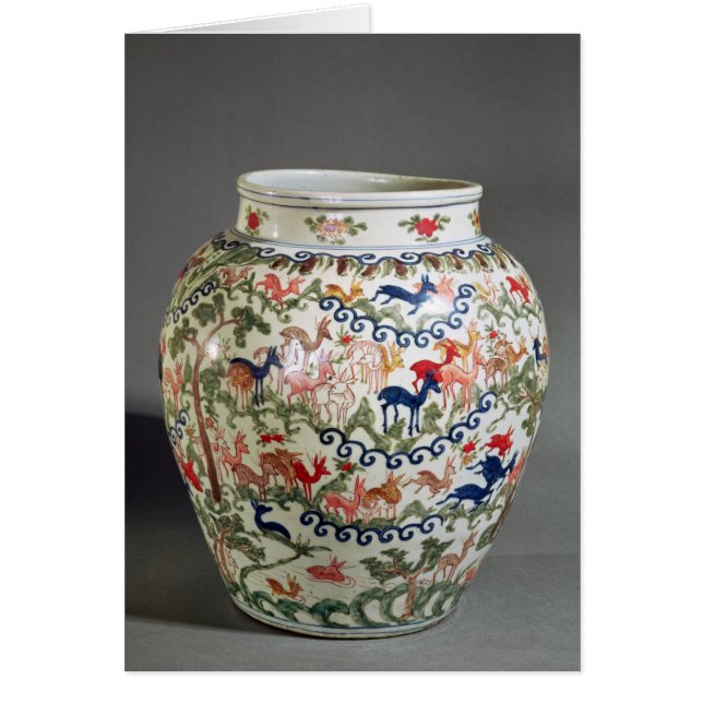 Large vase decorated with five colours (Front)