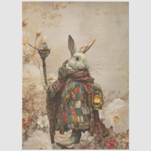Large Vintage Inspired Weird Forest Rabbit Tissue Paper