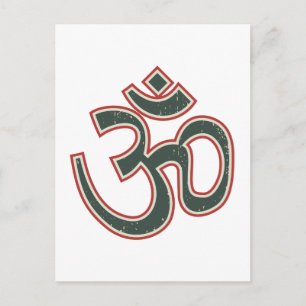 Large Vintage OM Postcard